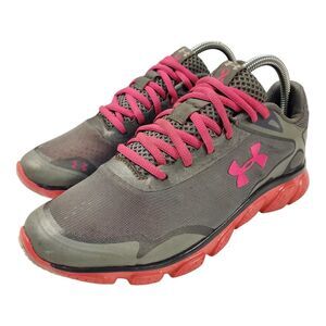 UNDER ARMOUR Shoes MICRO G Womens Size 9 Gray Pink BREAST CANCER 1244687-045